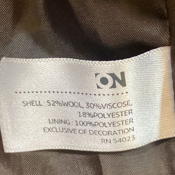 Old Navy Wool And Viscose Plaid Kids Jacket - Black, Gray, Pink Size L - Picture 5 of 10